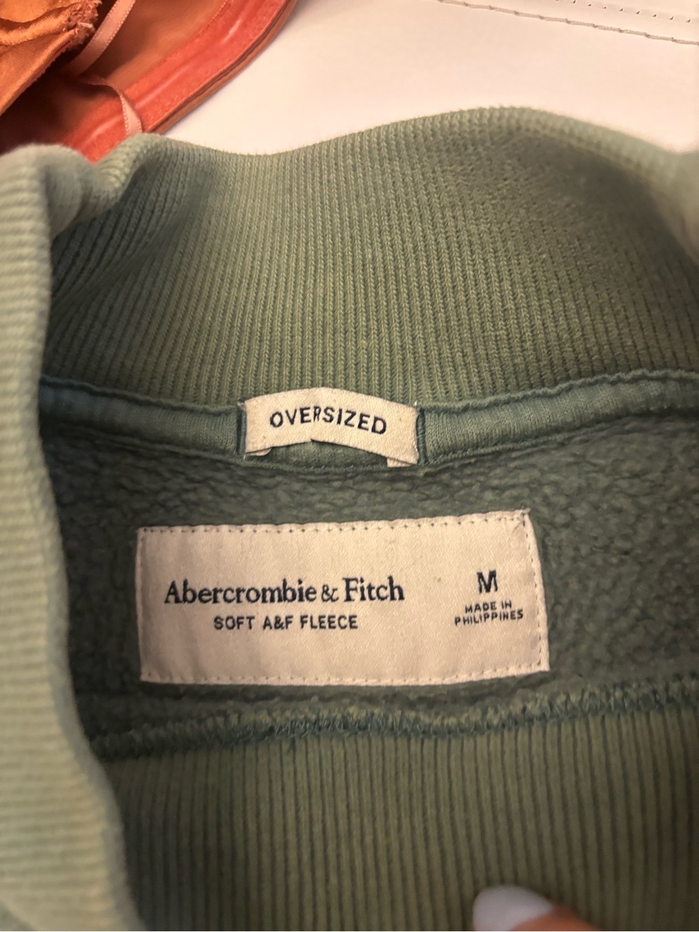 Abercrombie & Fitch Men's Forest Green Crewneck Sweatshirt with Ski Graphic - Picture 3 of 3
